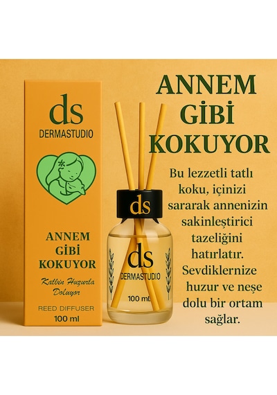 Annem Gibi Kokuyor Tatlı & Yumuşak Premium Bambu Oda Kokusu, 100 Ml Karışık