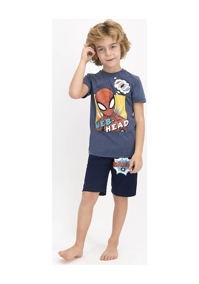 Marvel Spider-man Erkek Çocuk Bermuda Takımı D4551-3 21y Mavı