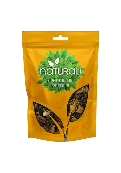 Naturali Kayısılı Form Çayı 100 Gr - Kiraz Sapı 75 Gr