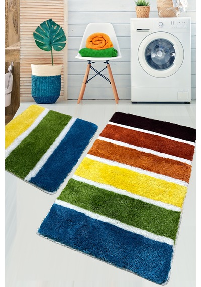 Orrio 2 Li Set Yıkanabilir , Kaymaz Taban Banyo