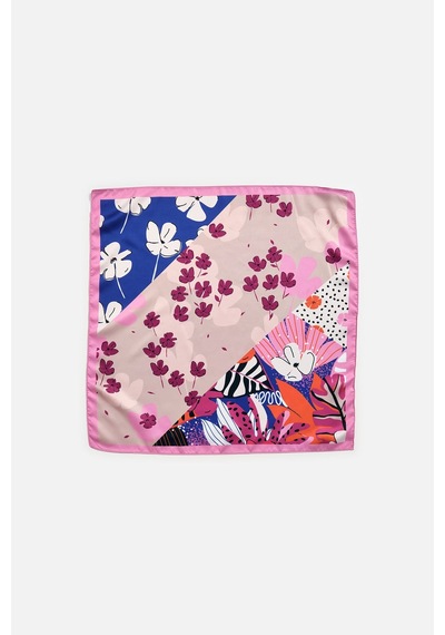 Akswsuar Desenli Fular 50 50 Pembe