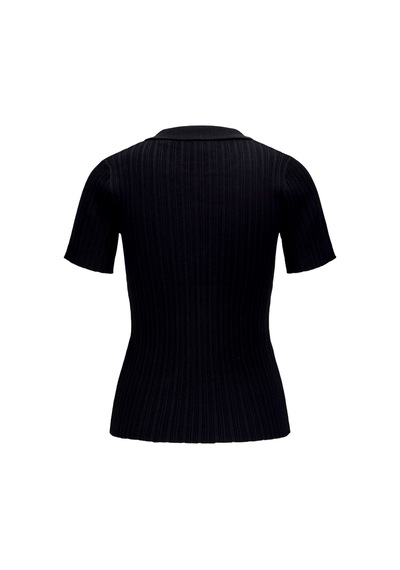 Jack & Jones Jjxx Kadın Polo Triko Tişört SIYAH