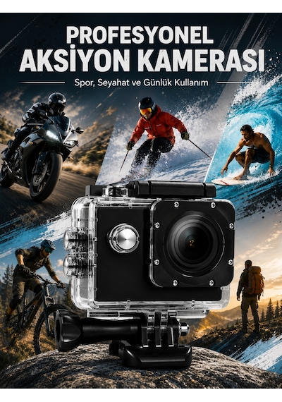 Yüksek Görüntü Kalitesi Sunan 1080p Full Hd Aksiyon Kamerası - Lisinya