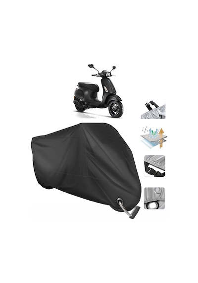 Vespa Sprint 150 Motosiklet Branda (Bağlantı, Kilit Uyumlu)-Siyah (457275930)