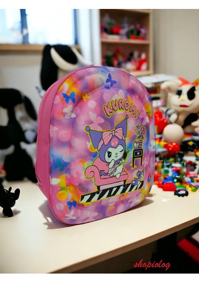 Kuromi Sanrio 3d Kabartmalı Anaokulu Kreş Ve Günlük Kullanım Çantası