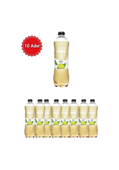 Pin Misket Limonu Aromalı Cool Lime 1 Lt X 10 Adet Ferahlatıcı Meyve Aromalı Buzlu Çay