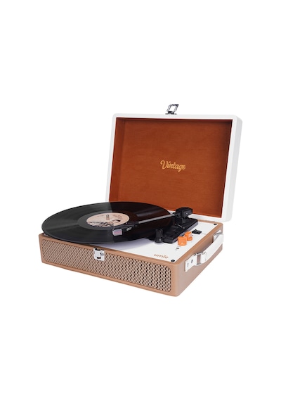 Pikap Müzik Kutusu Vintage Nostaljik Retro Plak Iğne Dahil 3.5mm Bluetooth Aux Hoparlörlü Plak Pikap