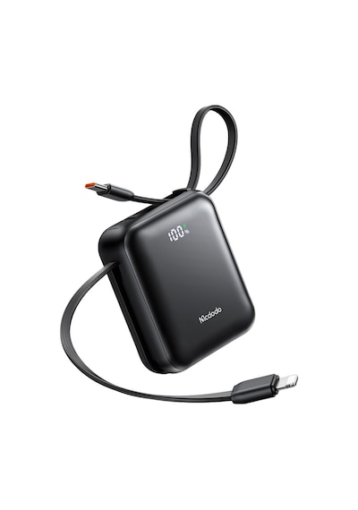 Mcdodo Mc-9930 20000mah 45w Pd Hızlı Şarj Dahili Kablolu Powerbank Siyah