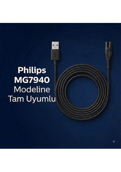 My Polo Time Philips Mg7940 İle Uyumlu 5v Usb Şarj Kablosu