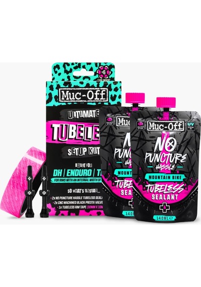 Muc-off Ultimate Tubeless Setup Kit Dh / Enduro / Trail Pembe