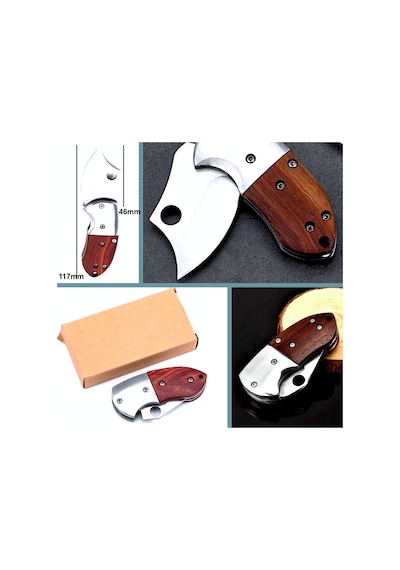 Omeniv Maun Sap Kilitli Çelik Ağır Kamp Çakı Kamp Bıçak Outdoor Anahtarlık Çok Renkli