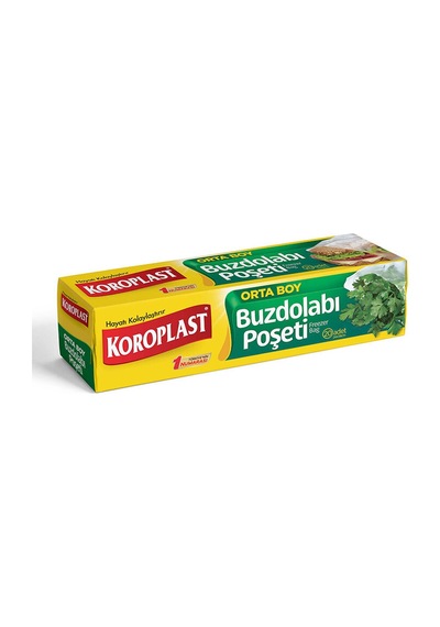 Koroplast Buzdolabı Poşeti Standart 24x38 Orta Boy 20'li