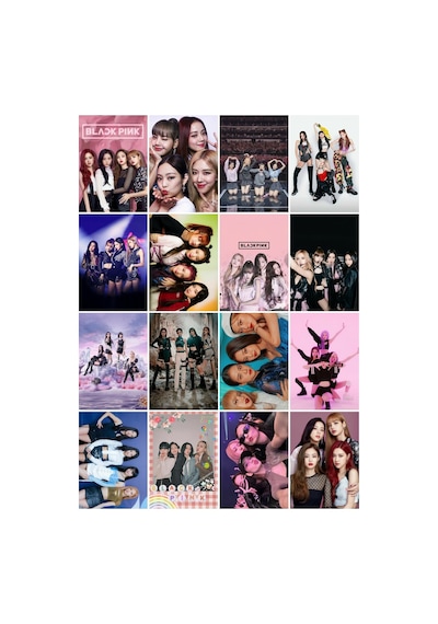 Kpop - Blackpink Desenli 38 No Tasarım 16' L Fotokart Seti