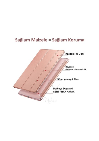 Huawei Uyumlu Mate Pad T8 Kılıf PU Deri Smart Standlı Case
