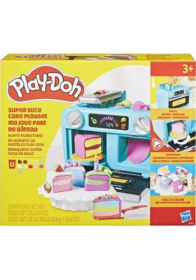 Play-doh Süper Dilimli Kek Oyun Seti G0497 Çok  Renkli