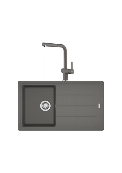 Franke Basis Bfg 611 Stone Grey Granit Evye Active Plus Doccia 2.0 Batarya Set