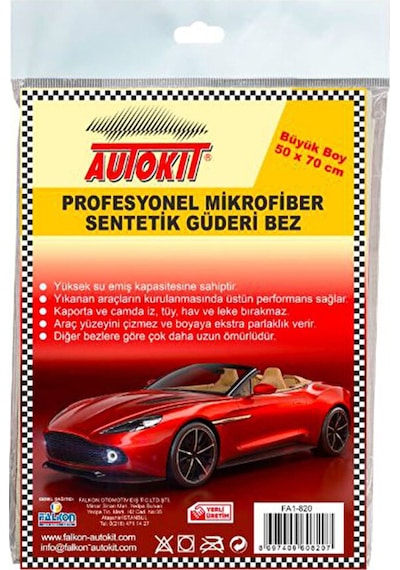 4 Adet Autokit Sentetik Güderi 50x70 Cm