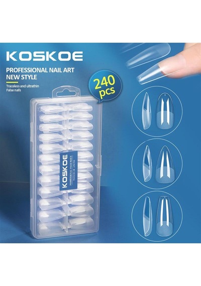 Koskoe Yeni Nesil Jel Tips Tırnak 04 Oval Model