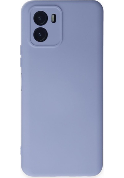 Vivo Y15s İçi Kadife Kaplı Esnek Silikon Kapak Ryc/ Nano Lansman Lila