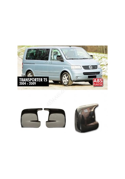 Volkswagen Transporter T5 Batman Yarasa Ayna Kapağı Piano Black / 2004 - 2009