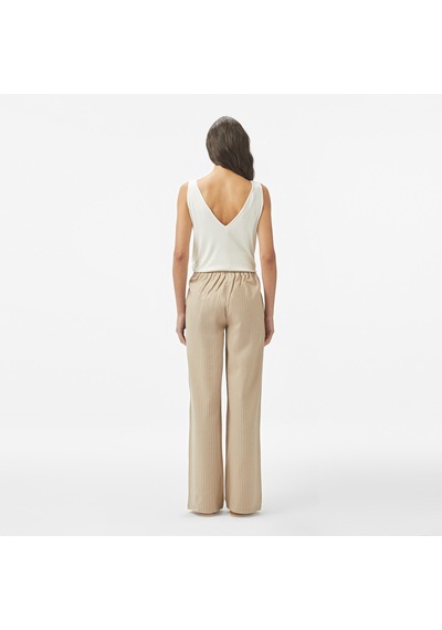 Nautica Kadın Bej Regular Fit Pantolon Düz 55p705t Bej