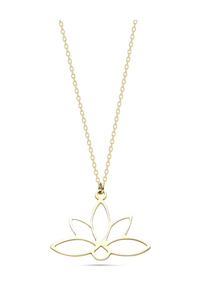 Sefa Gold 14 Ayar Altın Lotus Çiçeği Kolyesfkl257