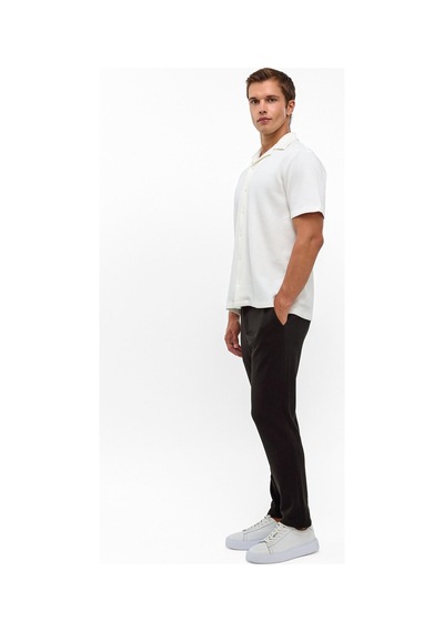 Backandbond Beyaz Regular Fit Küba Yaka Gömlek Backandbond Beyaz Regular Fit Küba Yaka Gömlek