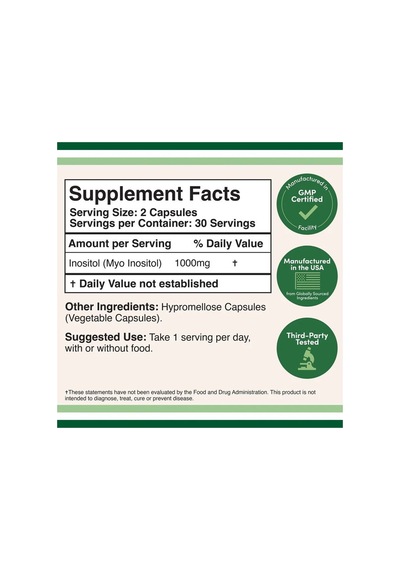 Inositol 1000 Mg 60 Kapsül