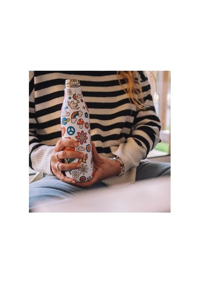 500 Ml Çift Katmanlı Paslanmaz Çelik Isı Yalıtımlı Termos Matara Happy Sızdırmaz, Bpa İçermez, 12 Saat Sıc Diğer