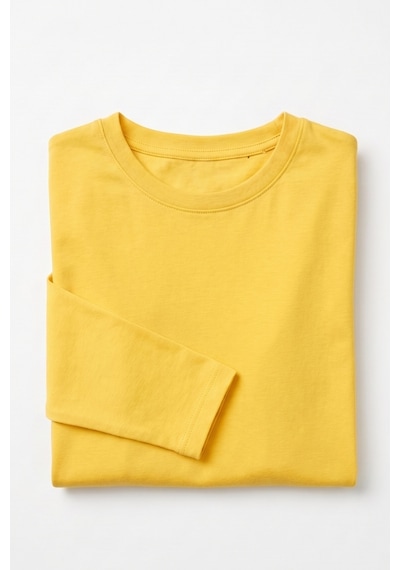 Kiagu Erkek Çocuk Uzun Kollu Basic Düz Tişört %100 Pamuk Bisiklet Yaka T-shirt 2-13 Yaş Sarı Kiagu Erkek Çocuk Uzun Kollu Basic Düz Tişört %100 Pamuk Bisiklet Yaka T-shirt 2-13 Yaş Sarı
