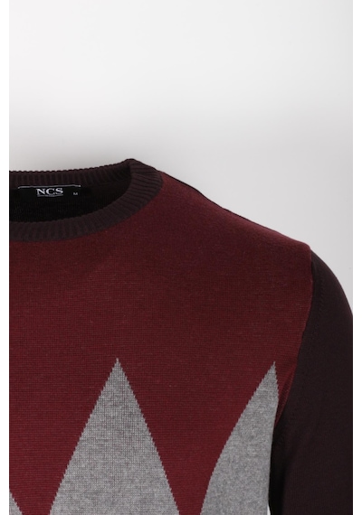 Erkek Triko Bordo Bisiklet Yaka Baklava Desenli Slim Fit Pamuklu Kazak Ncs Jeans 3727-haki Haki Erkek Triko Bordo Bisiklet Yaka Baklava Desenli Slim Fit Pamuklu Kazak Ncs Jeans 3727-haki Haki
