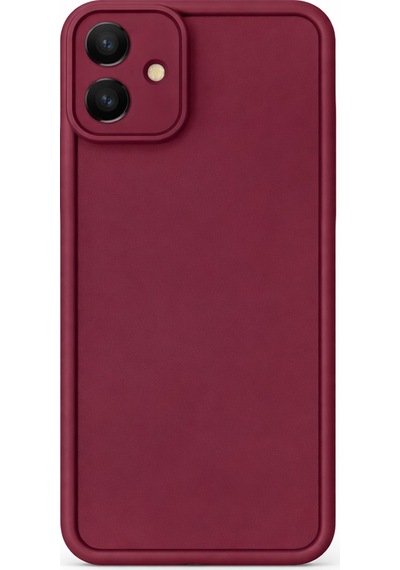 Mi Redmi 13c Ve Poco C65 Uyumlu Kamera Çıkıntılı Mat Silikon Telefon Kılıfı Bordo