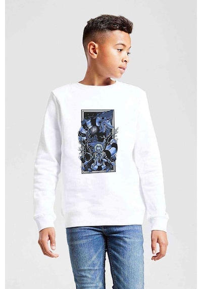 Tshirthane Baskılı Baskılı Unisex Çocuk Beyaz Sweatshirt (534772236) Beyaz