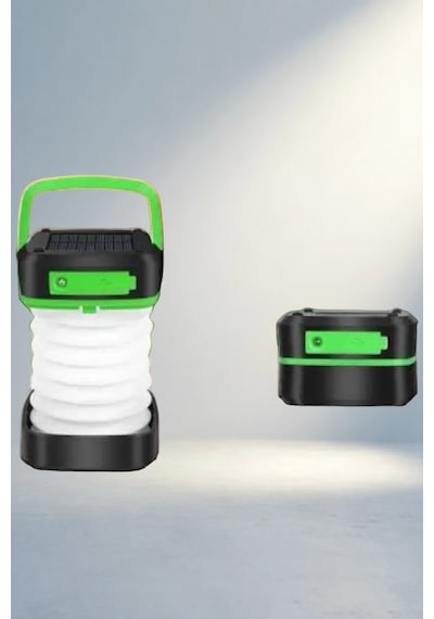 Şık Tasarımlı Katlanabilir Solar Lamba 1200 Mah İç Ve Dış Mekan Açık Ahşap