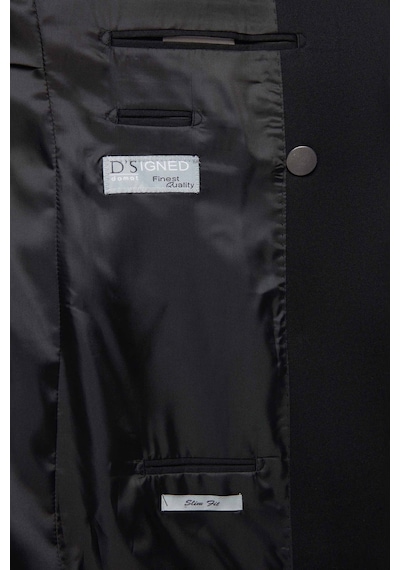Twn Slim Fit Siyah Kumaş Ceket 5ef04dd024881 001