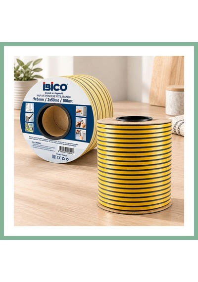 Bşkvirgo D Profil Kapı Pencere Fitil Bant 9x6 Mm - 100 M Bsk2026