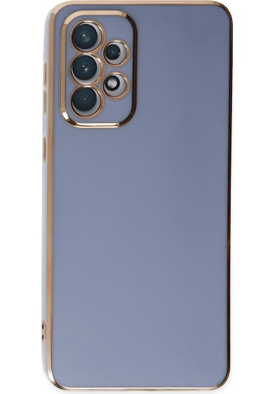 Samsung Galaxy  Uyumlu,  A73 5g Kılıf Volet Silikon - Mavi
