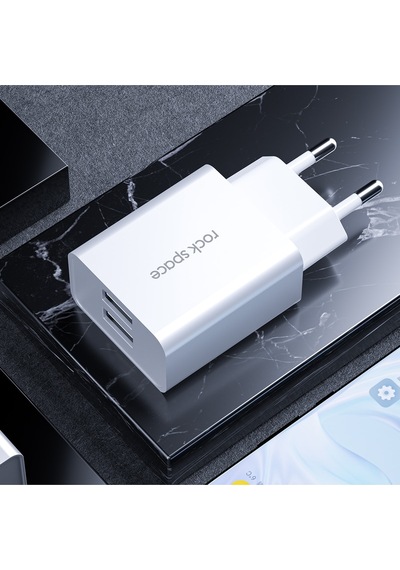 Hızlı Şarj Cihazı Beyaz 5v / 2.4a Çift Usb Çıkışlı