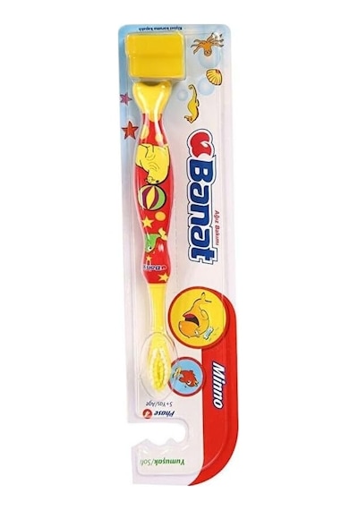 Minno Kum Saatli Çocuk Diş Fırçası Soft Açık Ahşap