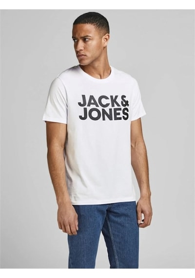 Jack & Jones Jack&Jones 12151955 Jjecrop Logo Tee Ss O-Neck Beyaz