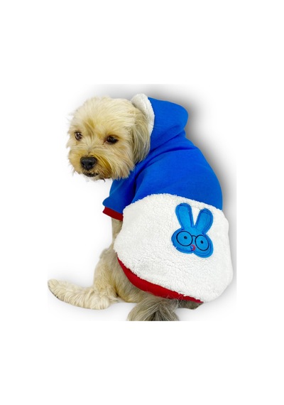 Kemique Sweet Blue Rabbit Kapşonlu Sweatshirt Köpek Kıyafeti Kemique Sweet Blue Rabbit Kapşonlu Sweatshirt Köpek Kıyafeti