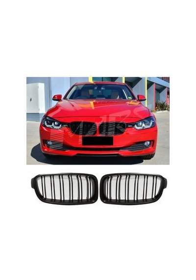 Bmw F30 2016-2017 3.Seri Parlak Siyah Çift Çizgi M3 Ön Panjur