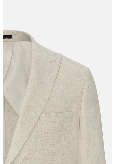 Ac&co Erkek Bej Slim Fit Dar Kesim Kırlangıç Yaka Casual Blazer Ceket