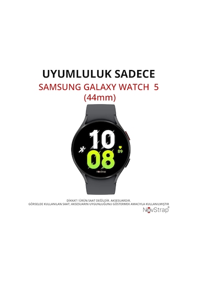 Novstrap Samsung Galaxy Watch 5 44mm İle Uyumlu Ekran Koruyucu Temperli Cam Kolay Uygulama Aparatlı