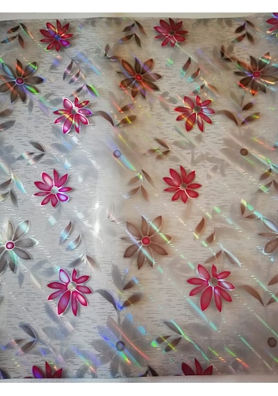 Şeffaf Masa Örtüsü 1,7 Mm 80 Cm X 100 Cm Kalın Desenli Pvc Kayma (536994270)-Şeffaf-80 X 100