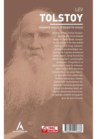 Sevginin Yasası Ve Şiddetin Yasası - Tolstoy - Aperatif Kitap Dün
