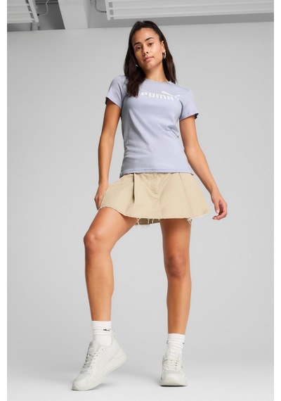 Puma Polo Ess No. 1 Logo Para Mujer Kadın Tişört Açık Mavi