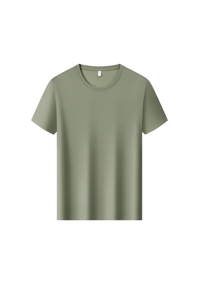New Performance Premium Basic T-shirt 86.3% Nylon 13.7% Spandex Yeşil