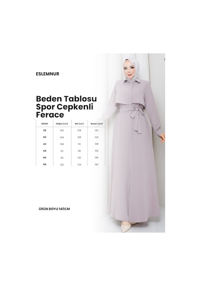 Eslemnur Spor Ferace Cepkenli Bağlamalı Günlük Füme
