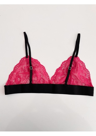 Deep Secret Fuşya Full Dantel Bralet Ds200112br 001